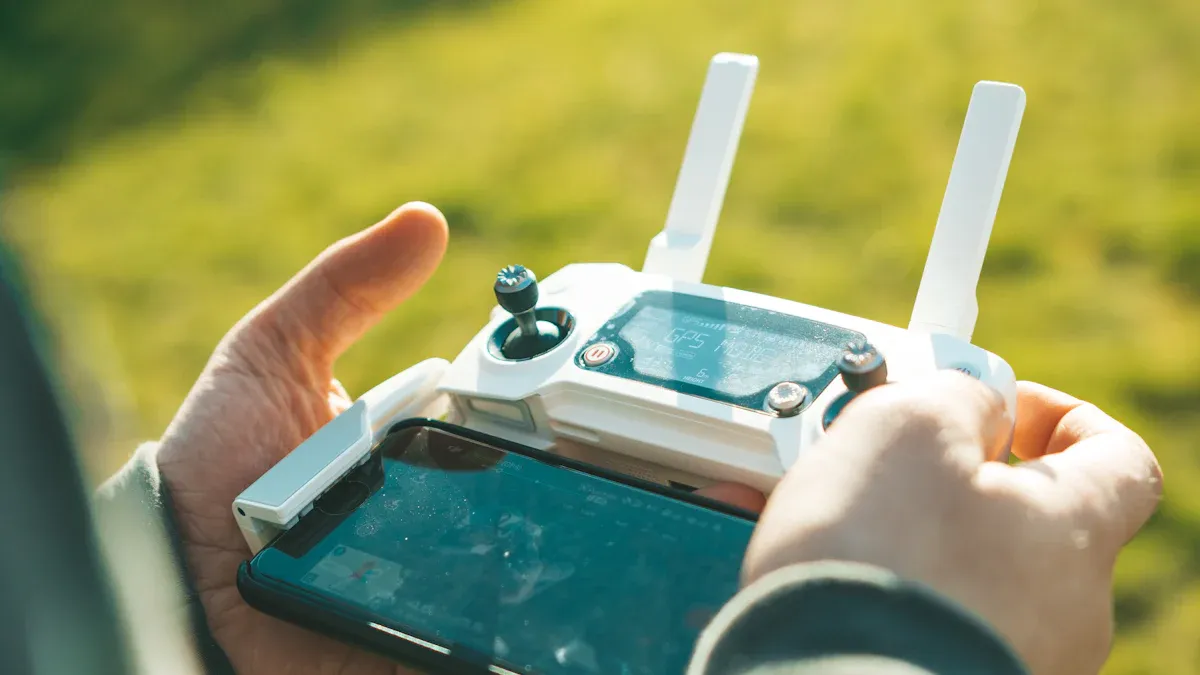 How does the ASM330LHHTR sensor enhance drone flight control?